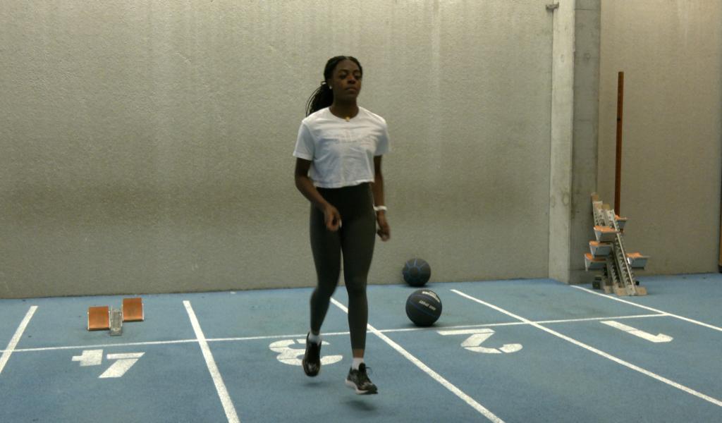 Athlétisme : la vitesse, l'adrénaline de Callie Lizzie Nzukou Wakam