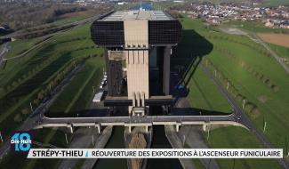 L'ascenseur funiculaire de Strépy-Thieu-Thieu a rouvert ses portes au grand public
