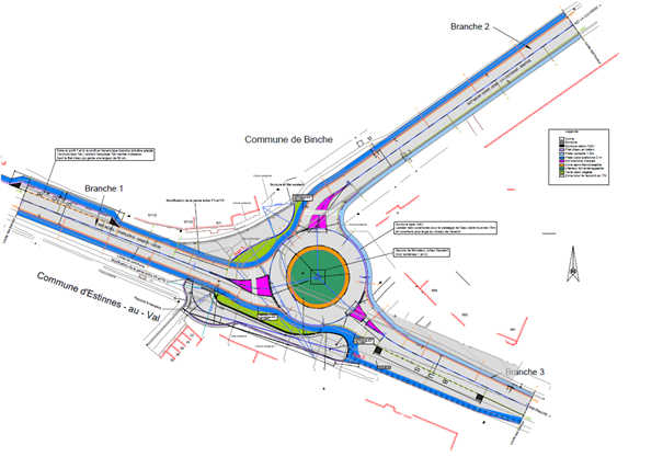 N90/N27 – Estinnes/Binche : travaux préparatoires en vue de l'aménagement d'un giratoire