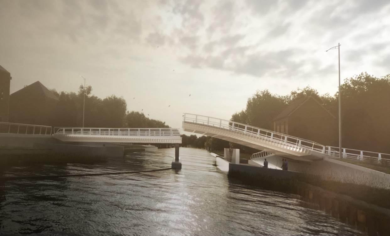 La Louvière : un nouveau pont Capitte
