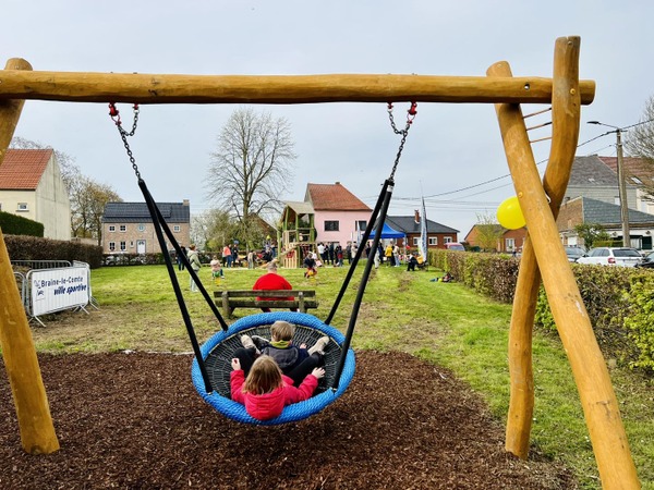Braine-le-Comte : l'aire de jeux du Parc des Cliniques rénovée
