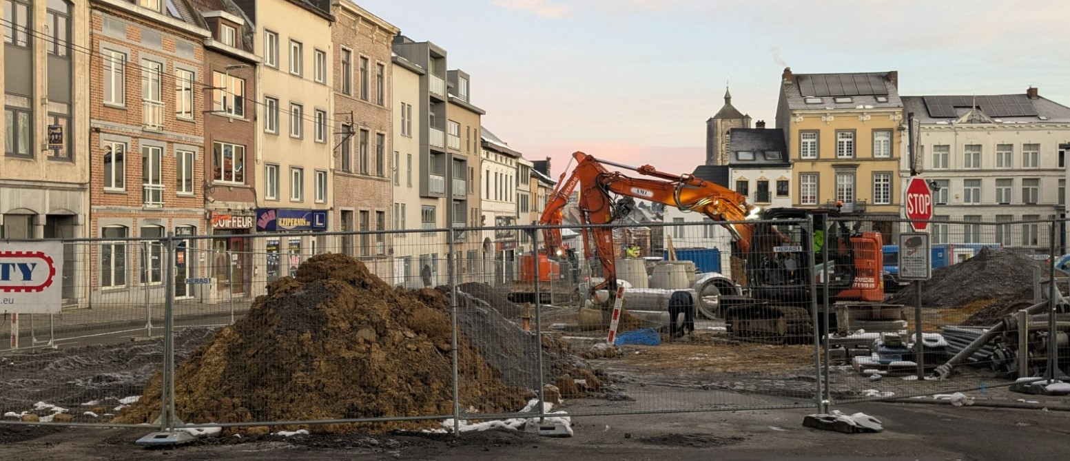 Braine-le-Comte : début de la deuxième phase du chantier de la Grand Place