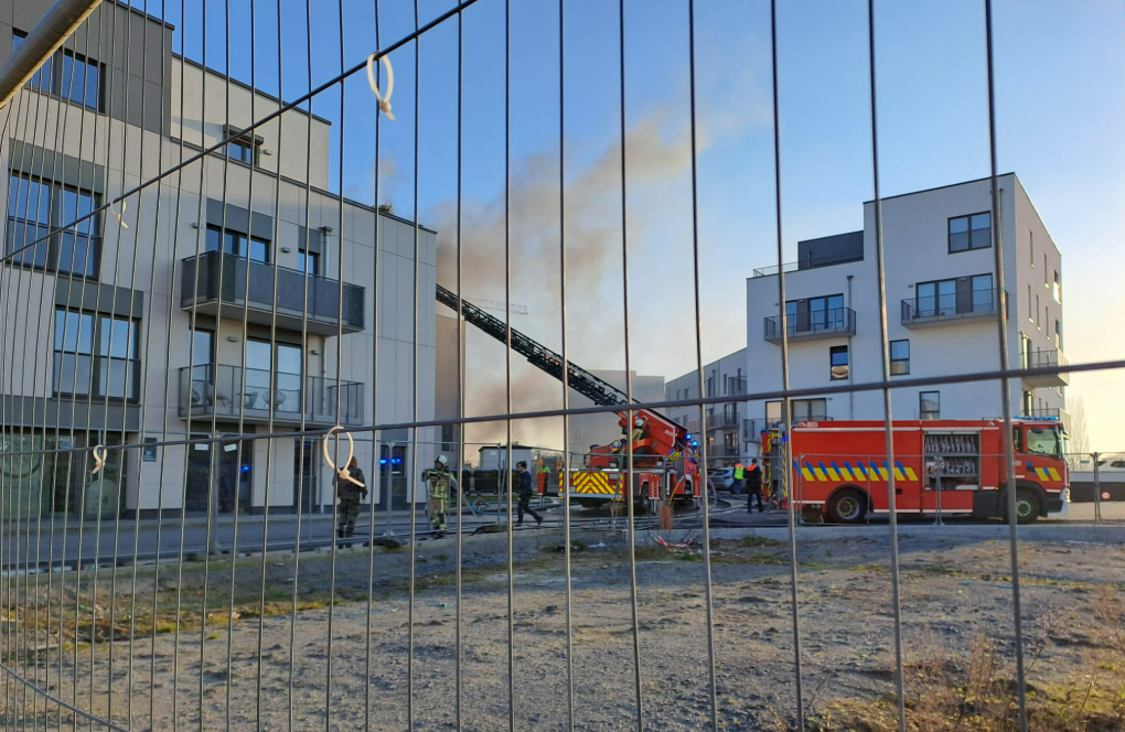 Soignies : un incendie s'est déclaré dans un immeuble de l'Écoquartier Les Aulnées