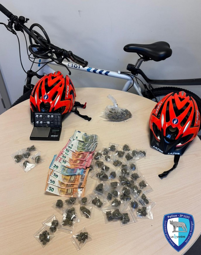 Police de La Louvière : deux individus en possession de marijuana interpellés