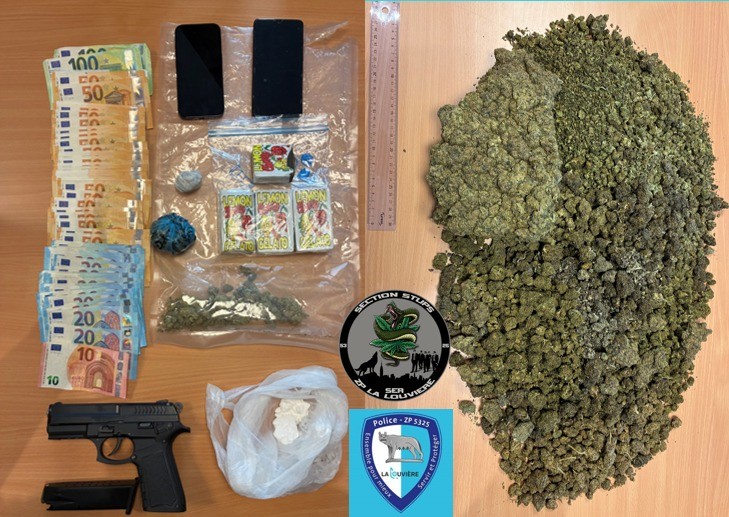 La Louvière : importante saisie de drogues et arrestation d'un trafiquant