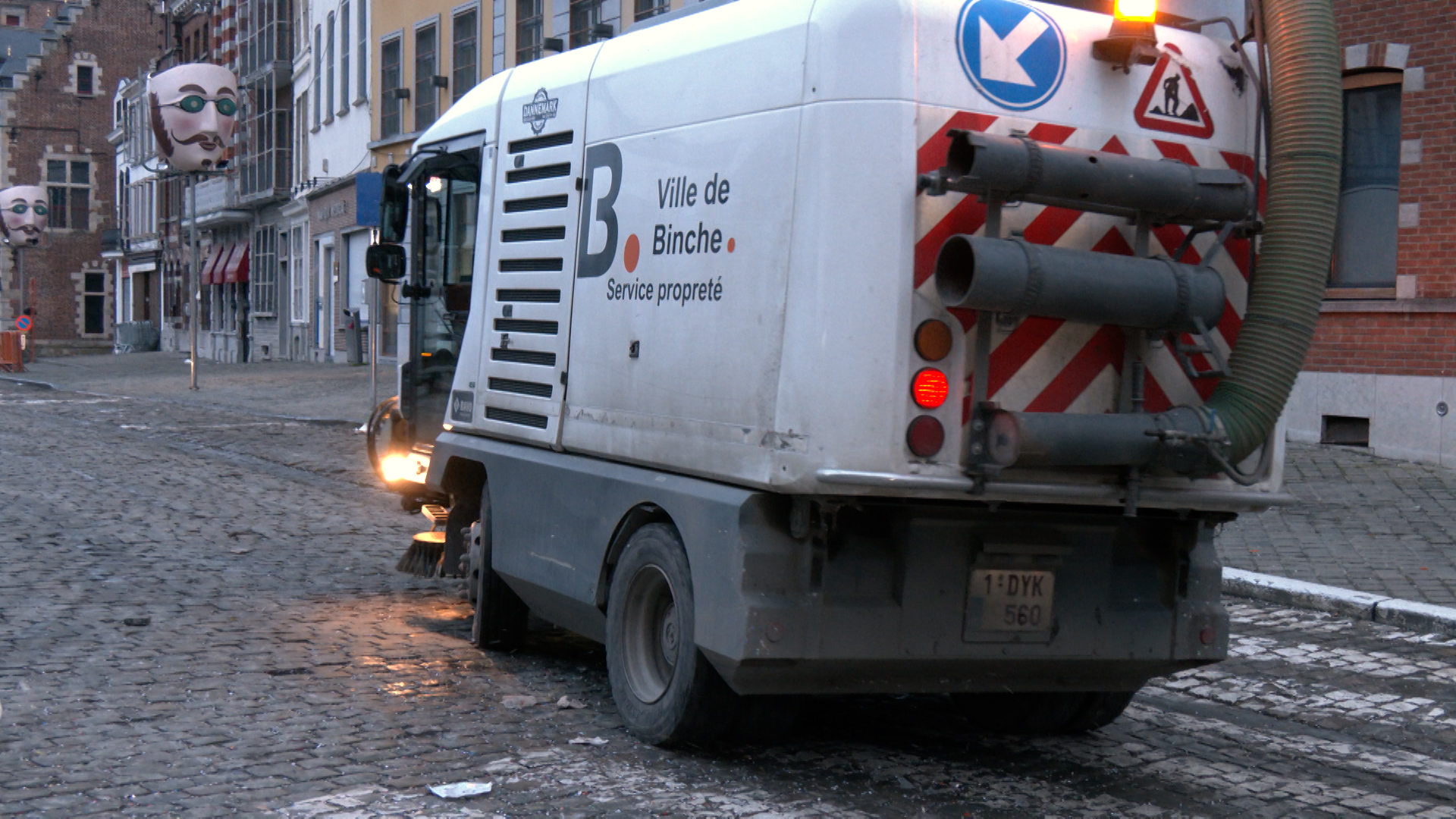 Carnaval de Binche : nettoyage après les festivités