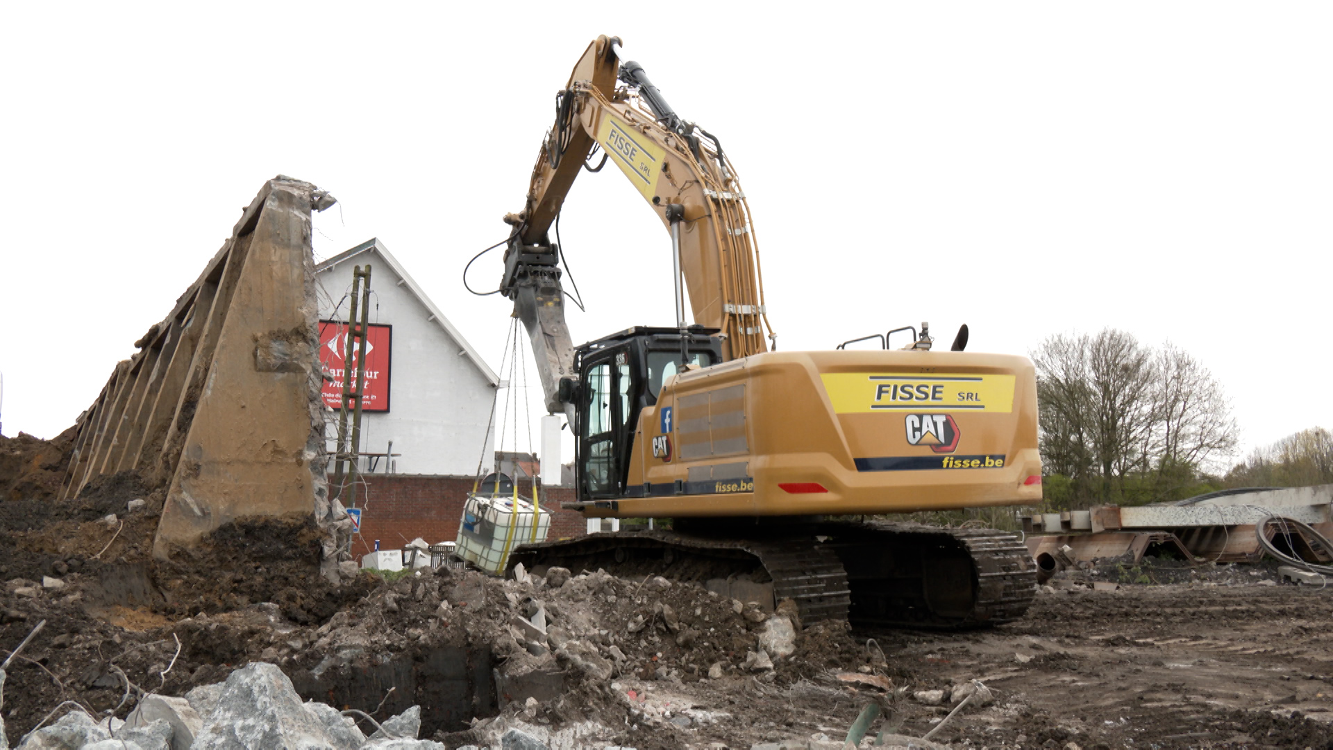 Pont Capitte : démolition des rampes et déviation du Thiriau