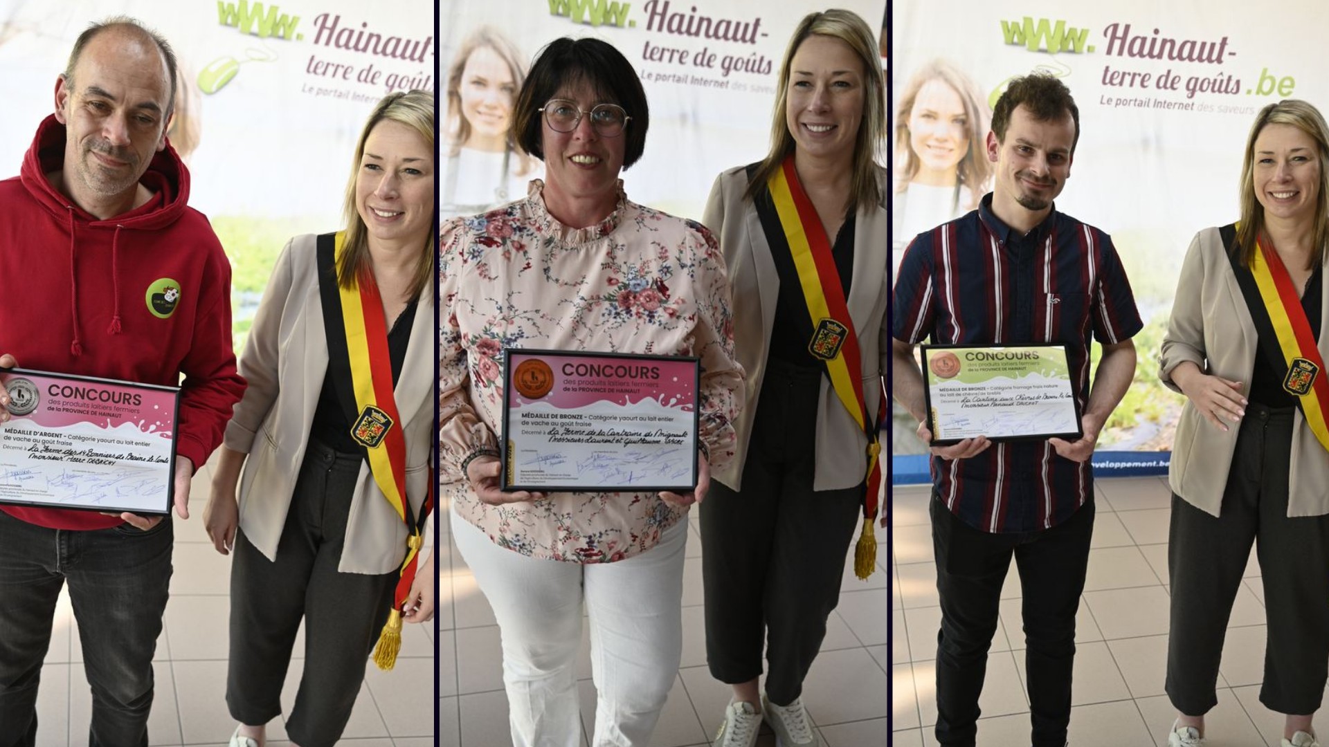 Concours des produits laitiers fermiers du Hainaut : trois fermes primées en région du Centre