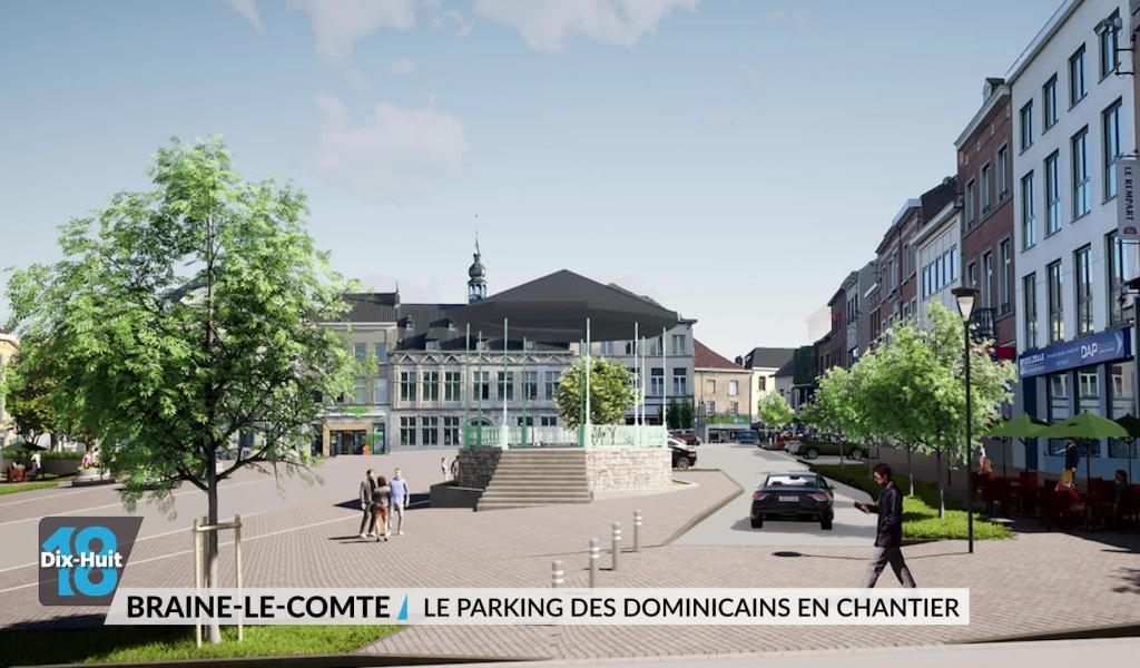 Braine-le-Comte : le parking des Dominicains en chantier