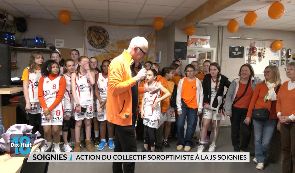Soignies : Action du collectif Soroptimist à la JS Soignies