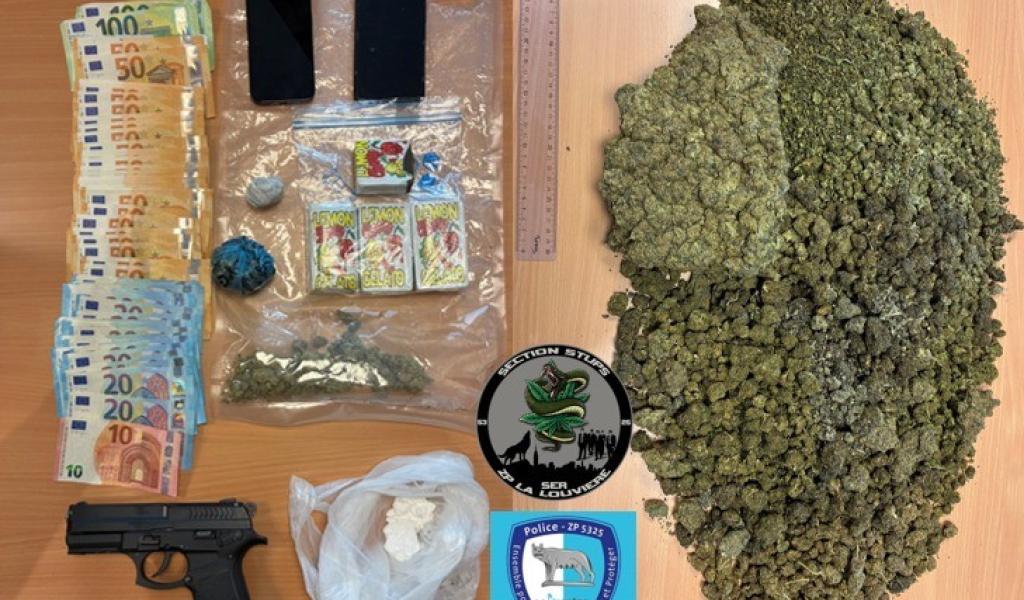 La Louvière : importante saisie de drogues et arrestation d'un trafiquant