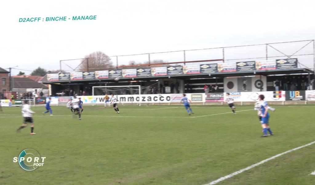D2ACFF : Binche s'impose face à Manage dans le derby (1-0)