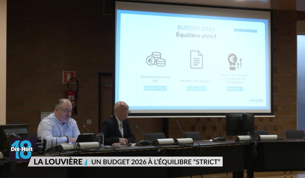La Louvière: un budget 2026 à l'équilibre "strict"