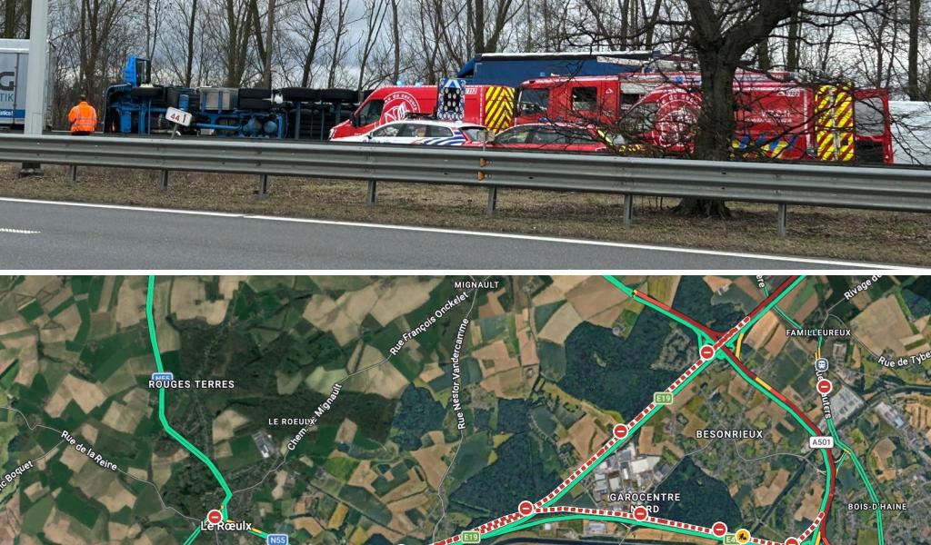 Accident E42 : opérations en cours, pas encore de réouverture