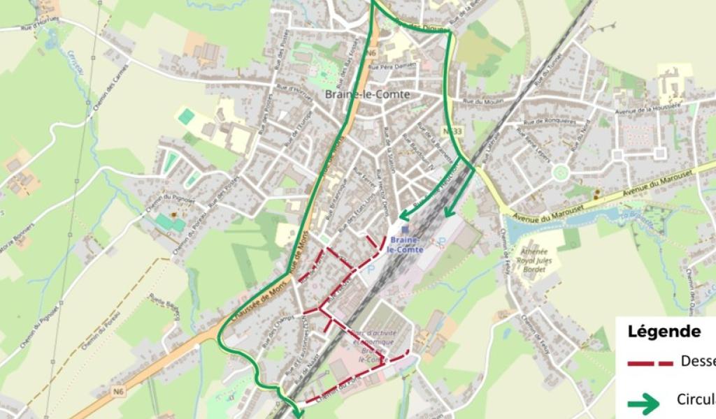 Braine-le-Comte : réfection de voiries dans le quartier de la gare à partir du 2 mars