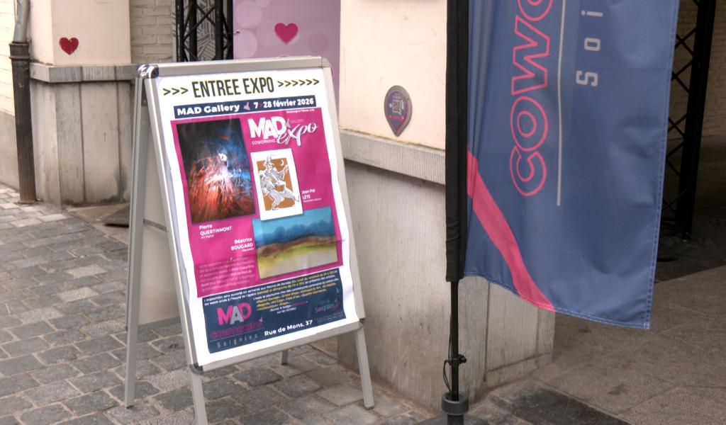 Soignies : une nouvelle exposition au MAD Coworking