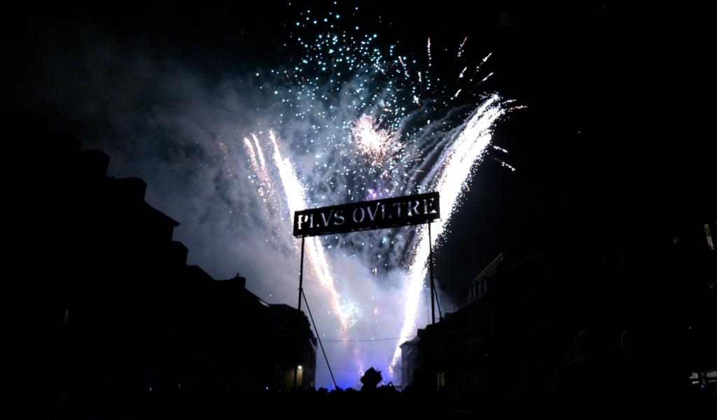 Binche : feu d'artifice final