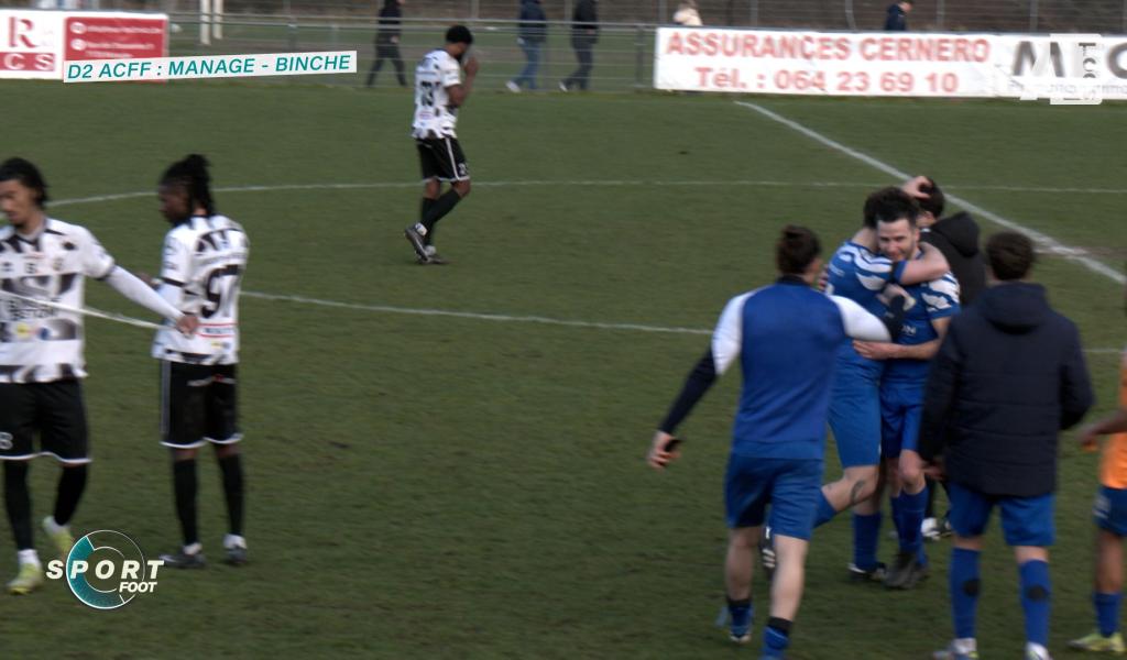 D2ACFF :  Manage prend sa revanche dans le derby face à Binche (2-1)