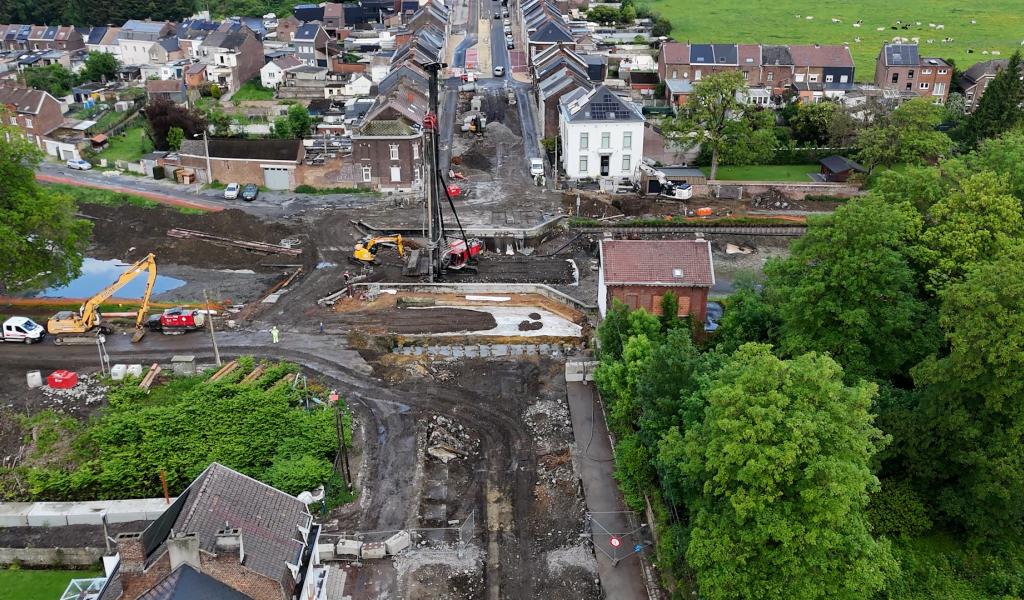 La Louvière: le chantier du pont capitte avance bien