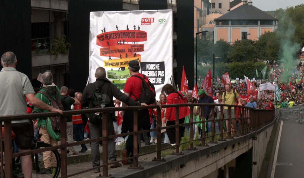 Namur : une manifestation qui réunit toute la Wallonie