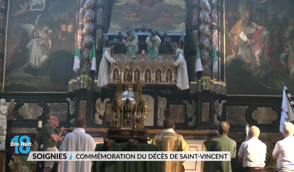 Soignies : Commémoration du décès de Saint-Vincent