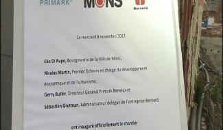 Mons : première pierre du futur magasin Primark