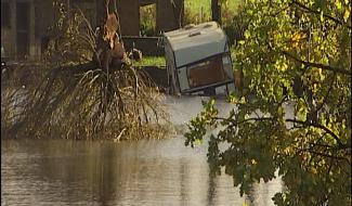 Le Roeulx: probable tornade aux Etangs Saint-Feuillien