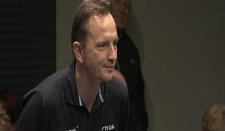 Ecaussinnes : Jean-Michel Saive au rendez-vous des pongistes.