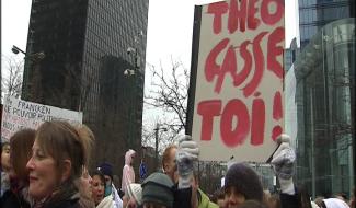 Bruxelles : manifestation pour la démission de Theo Francken