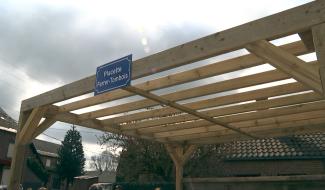 Une placette toute neuve en partie grâce aux citoyens à Haulchin