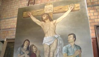 Soignies : un tableau de Rémy van den Abeel restauré