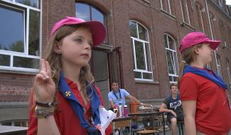 Binche: série mouvements de jeunesse: une journée au camp des Lutins