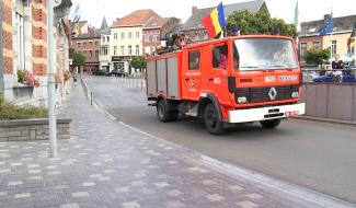 Soignies : un camion auto-pompe pour la Roumanie