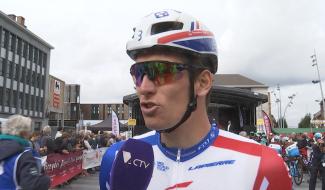 CYCLISME : réactions des coureurs au départ de l'Eurométropole Tour