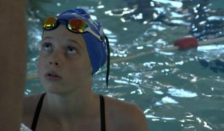 La Louvière: Marion Grégoire, jeune nageuse de l'ENL