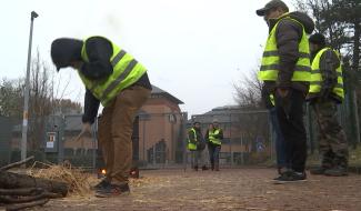 La Louvière : Les gilets jaunes au SPF Finances