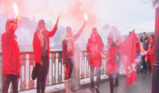 Namur : action de la FGTB contre la réforme des APE