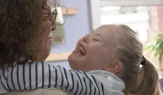 Jemappes : Marion, 7 ans, élève dans une classe inclusive.