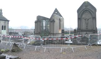 Binche: les dégâts du temps dans le cimetière