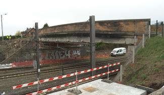 La Louvière : le pont de Bouvy bientôt démonté