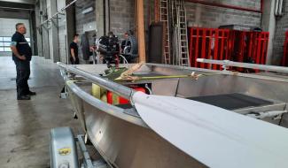 Inondations en Wallonie : des plongeurs louviérois en action 