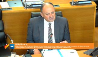 La centrale TGV de Manage et la boucle du Hainaut au Parlement