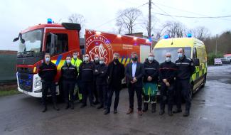 De nouveaux véhicules pour les pompiers de Binche