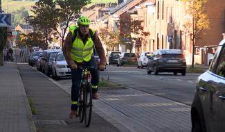 La Louvière: rencontre avec un navetteur en "vélo-train"