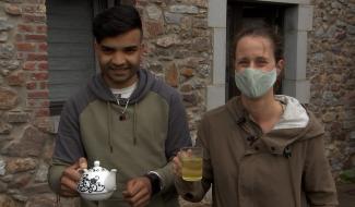 Morlanwlez/ Nalinnes: Imran, ex-réfugié au centre Fedasil, s'intègre dans la société.