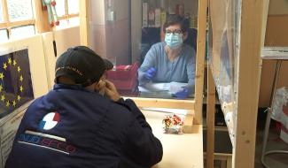 La Louvière: les colis alimentaires de l'association Utopie.   