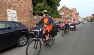 Ecaussinnes: Des ouvriers communaux utilisent les vélos à assistance électrique