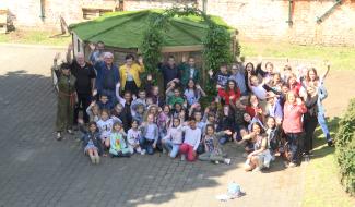 Strépy-Bracquegnies: une yourte à l'école du Coron d'en Haut