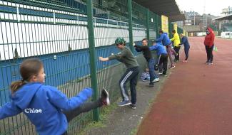 Athlétisme : Wolf 21 sur le terrrain 