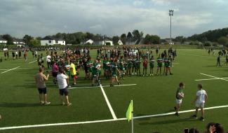 Rugby Club Soignies : inauguration du terrain synthétique des Verts
